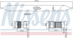 NISSENS 95784 — Filtru deshidrator aer condiționat