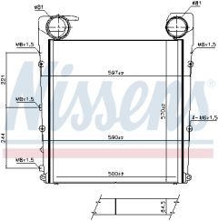 NISSENS 961552 — Интеркулер