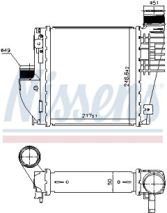 NISSENS 96380 — Intercooler