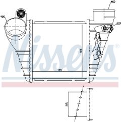 NISSENS 96847 — Интеркулер