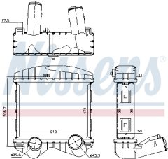 NISSENS 96893 — Intercooler