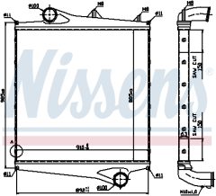 NISSENS 96961 — Интеркулер