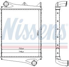 NISSENS 96966 — Интеркулер