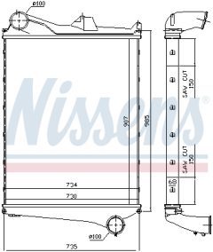NISSENS 97006 — Интеркулер
