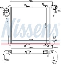 NISSENS 97075 — Intercooler