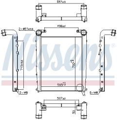 NISSENS 97090 — Интеркулер