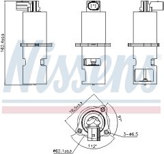 NISSENS 98154 — Клапан EGR