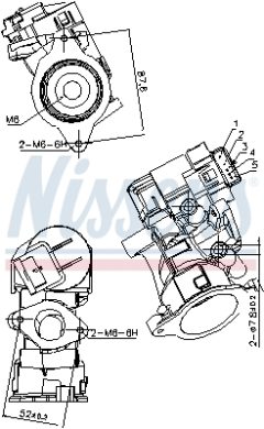 NISSENS 98181 — Supapă EGR