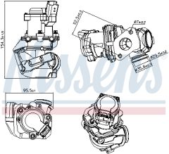 NISSENS 98188 — Клапан EGR