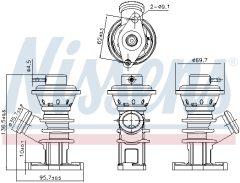 NISSENS 98191 — Supapă EGR