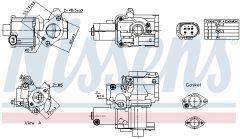 NISSENS 98199 — Клапан EGR
