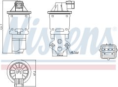 NISSENS 98247 — Supapă EGR