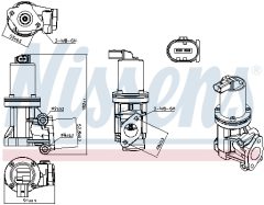 NISSENS 98307 — Клапан EGR