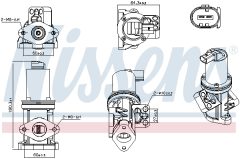 NISSENS 98308 — Supapă EGR