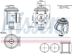 NISSENS 98353 — Клапан EGR