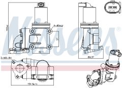 NISSENS 98355 — Supapă EGR