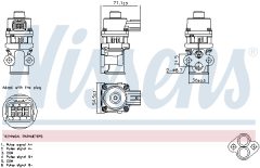 NISSENS 98368 — Supapă EGR