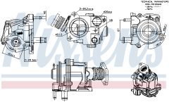 NISSENS 98424 — Supapă EGR