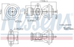NISSENS 98439 — Клапан EGR