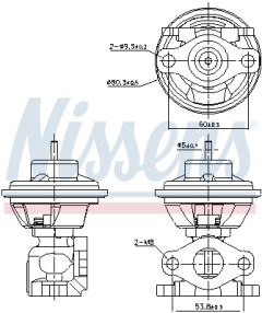 NISSENS 98479 — Клапан EGR