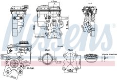 NISSENS 98508 — Supapă EGR