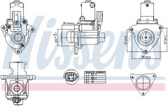 NISSENS 98510 — Клапан EGR