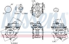 NISSENS 98521 — Клапан EGR