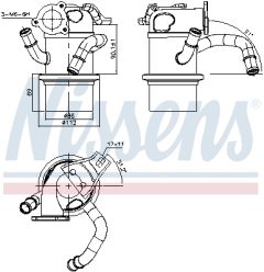 NISSENS 989315 — Răcitor gaze EGR