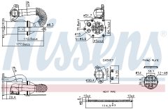 NISSENS 989453 — Радиатор EGR