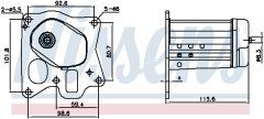 NISSENS 989455 — Радиатор EGR