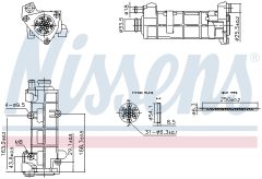NISSENS 989458 — Răcitor gaze EGR