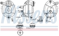 NISSENS 996201 — Расширительный бачок