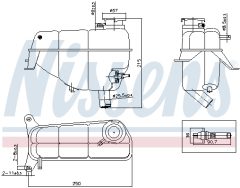 NISSENS 996367 — Расширительный бачок