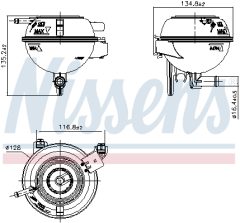 NISSENS 996415 — Расширительный бачок