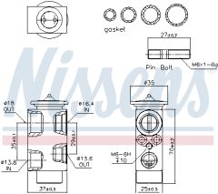 NISSENS 999222 — Расширительный клапан кондиционера