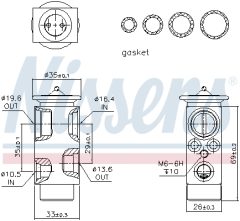 NISSENS 999224 — Расширительный клапан кондиционера