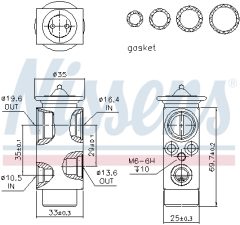 NISSENS 999228 — Расширительный клапан кондиционера