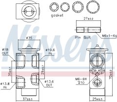 NISSENS 999231 — Расширительный клапан кондиционера