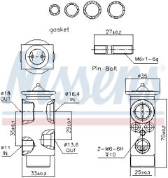 NISSENS 999235 — Supapă de expansiune aer condiționat