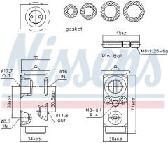 NISSENS 999286 — Расширительный клапан кондиционера