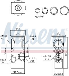 NISSENS 999288 — Supapă de expansiune aer condiționat