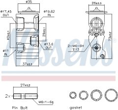 NISSENS 999290 — Расширительный клапан кондиционера