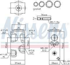 NISSENS 999292 — Supapă de expansiune aer condiționat