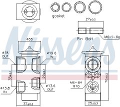 NISSENS 999311 — Расширительный клапан кондиционера