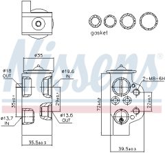 NISSENS 999314 — Расширительный клапан кондиционера