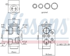 NISSENS 999317 — Расширительный клапан кондиционера