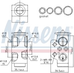 NISSENS 999319 — Supapă de expansiune aer condiționat