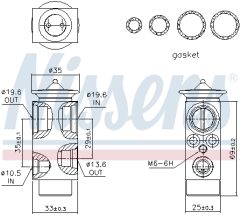 NISSENS 999321 — Расширительный клапан кондиционера
