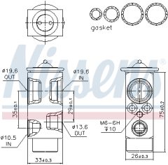 NISSENS 999328 — Расширительный клапан кондиционера