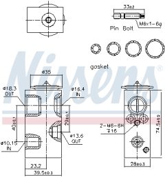 NISSENS 999342 — Расширительный клапан кондиционера